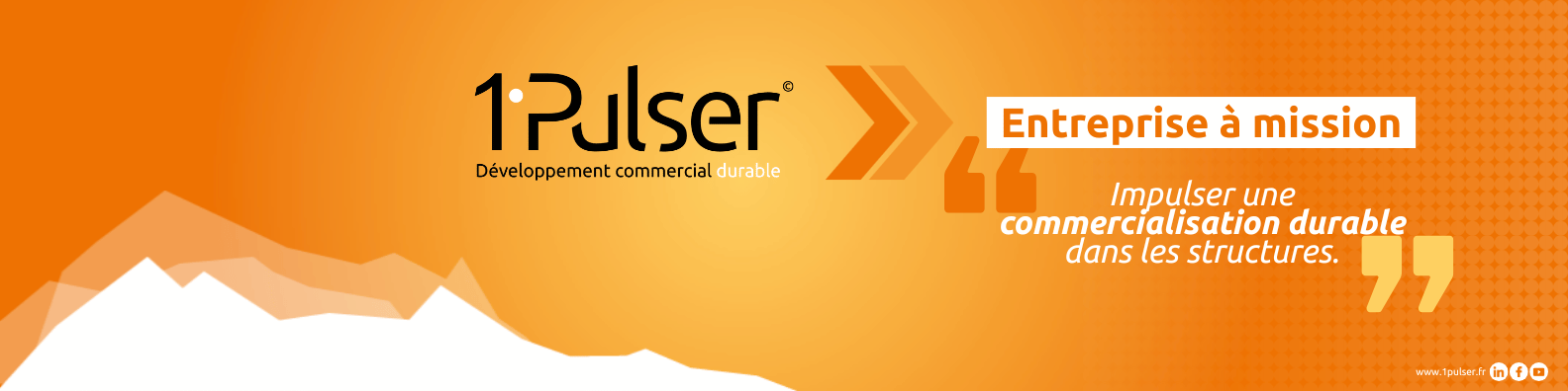 Visuel décrivant 1'Pulser comme une Entreprise à Mission